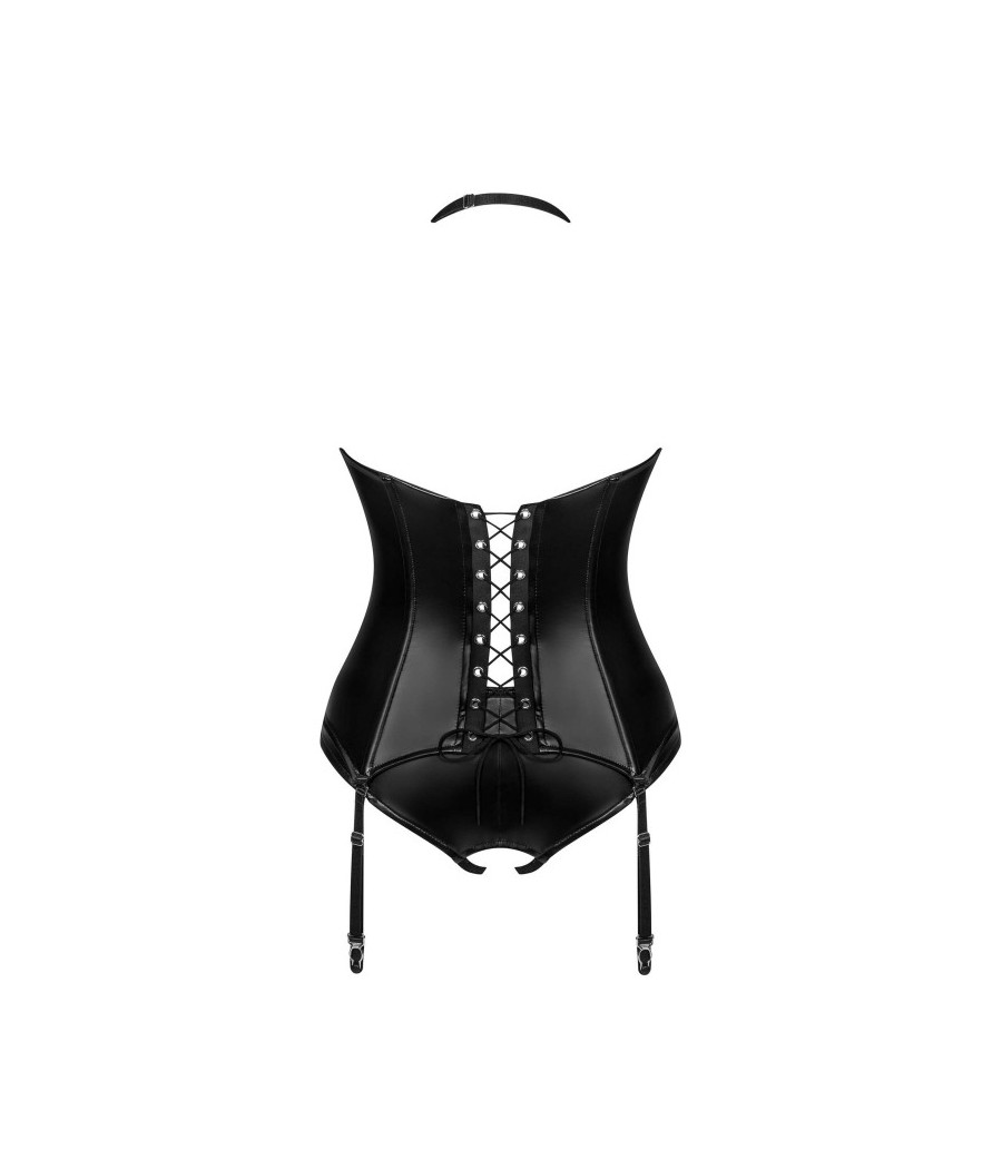 Viranes corset et string - Noir
