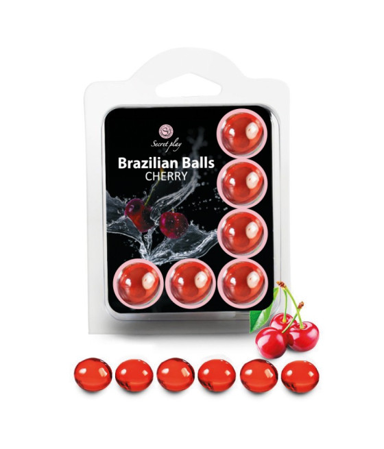 6 Brazilian Balls Cerise 3386-6