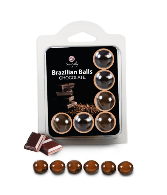 6 Brazilian Balls Chocolat 3386-1