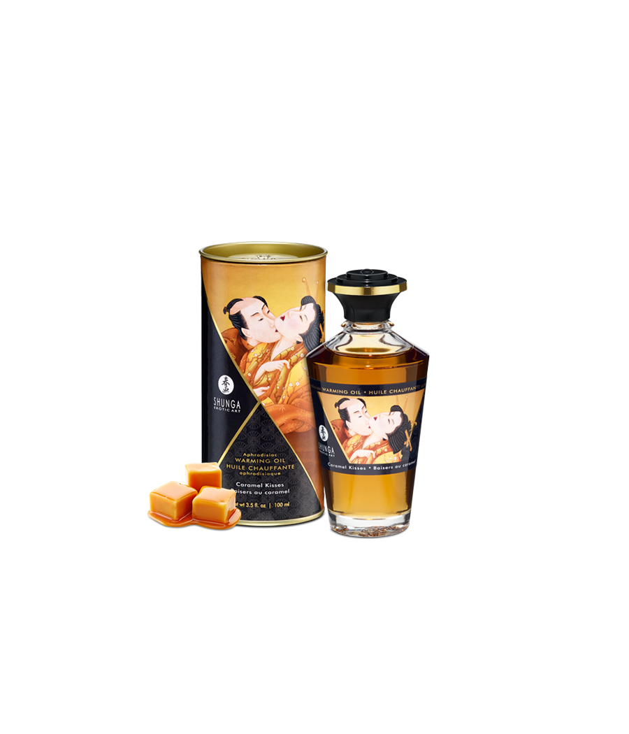 Huile chauffante aphrodisiaque - Baisers caramel
