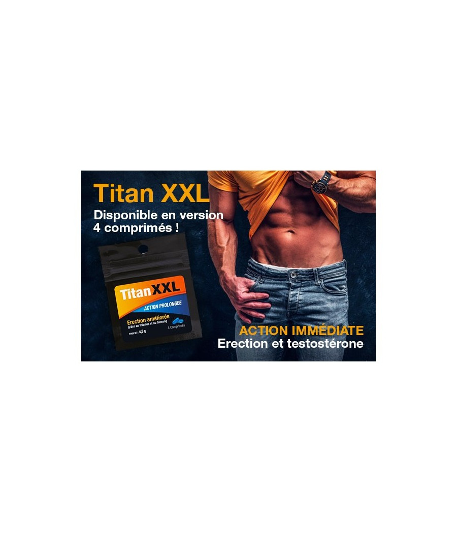 Titan XXL Homme - 4 comprimés