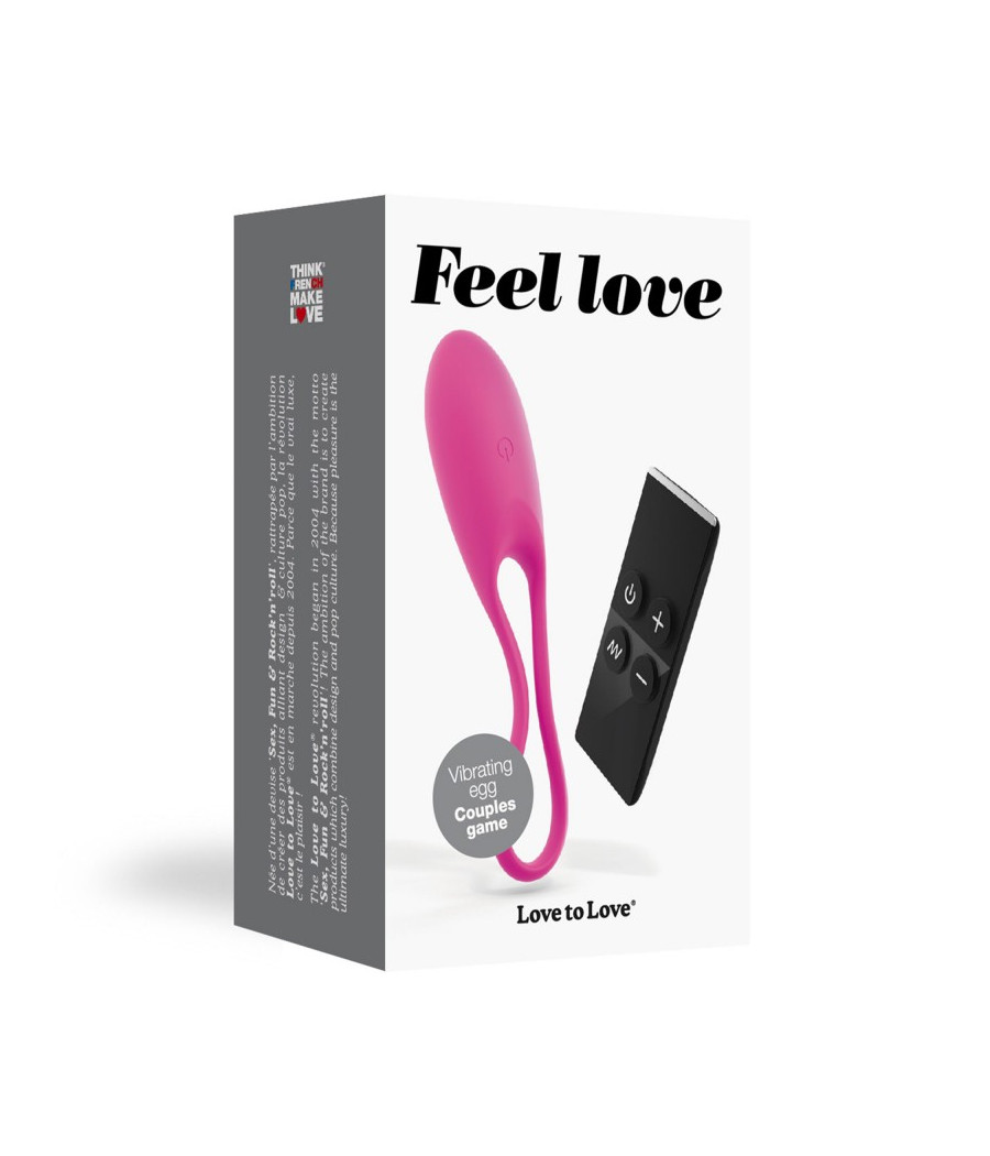 Oeuf vibrant Feel Love - Rose