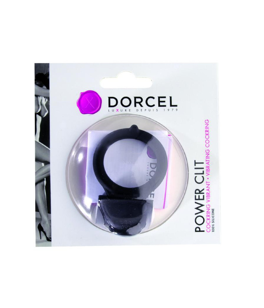 Cockring Vibrant Dorcel Power Clit - Noir