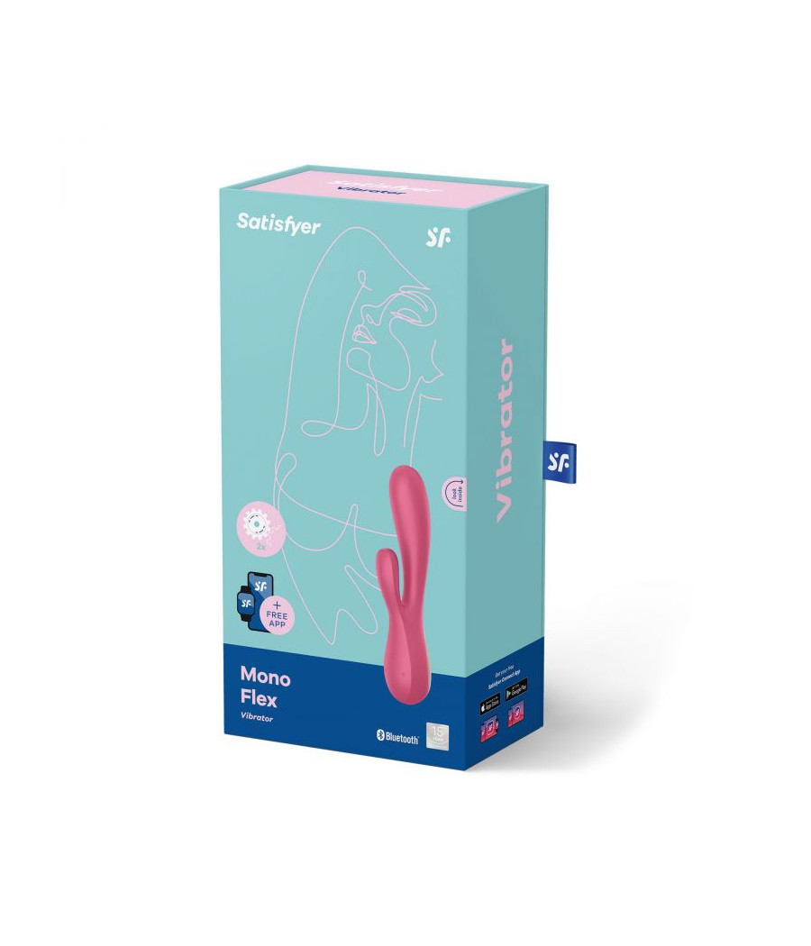 Vibromasseur connecté Satisfyer Mono Flex - Rouge