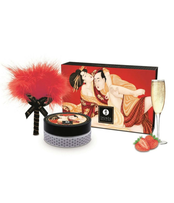 Poudre de massage délectable - Fraise et champagne