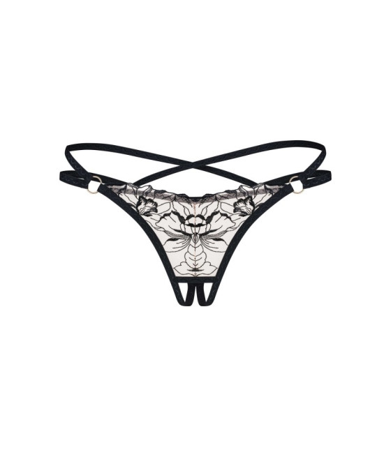 Vila blanes string ouvert - Noir