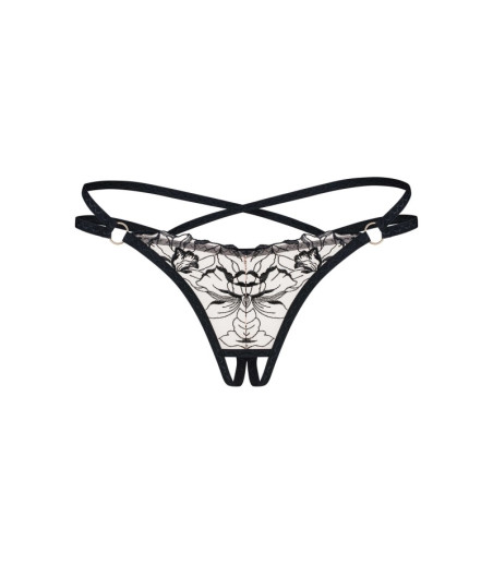 Vila blanes string ouvert - Noir