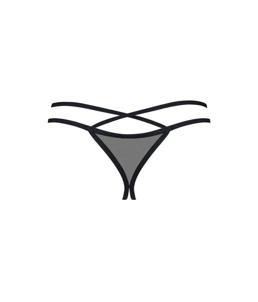 Vila blanes string ouvert - Noir