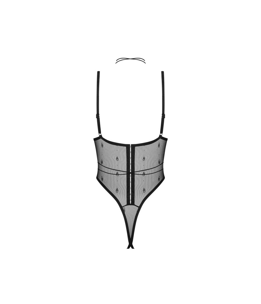Anniverse special body ouvert et harnais - Noirs