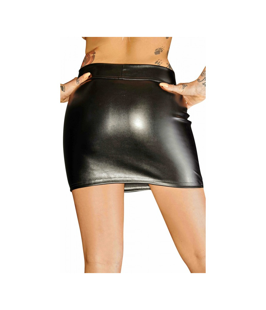 F126 Minijupe en cuir écologique