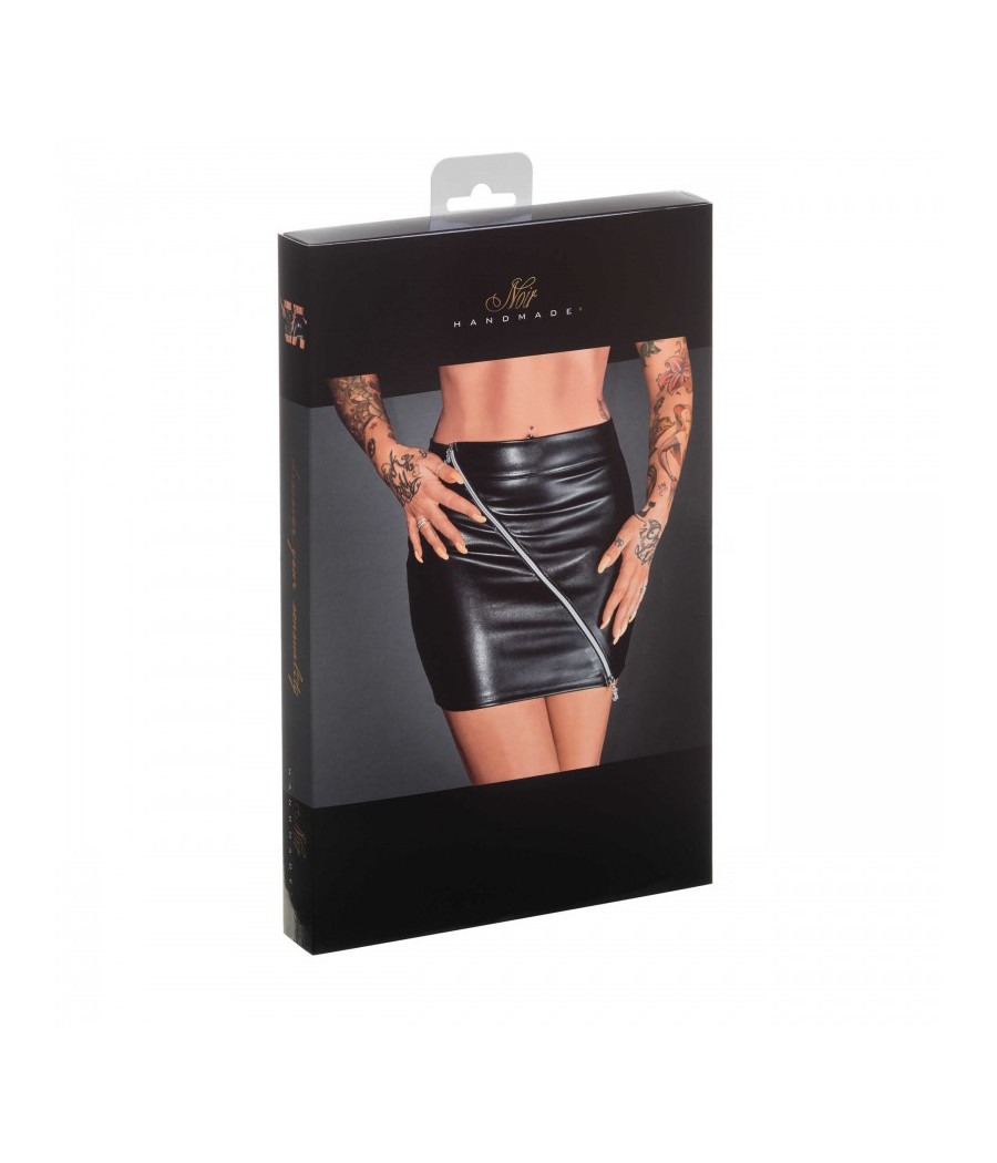 F126 Minijupe en cuir écologique