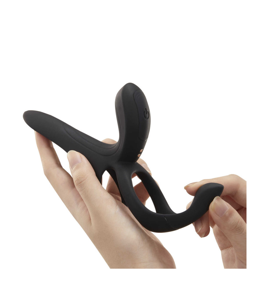 PLEASURE PIVOT Vibromasseur pour couples contrôlé par application - Noir