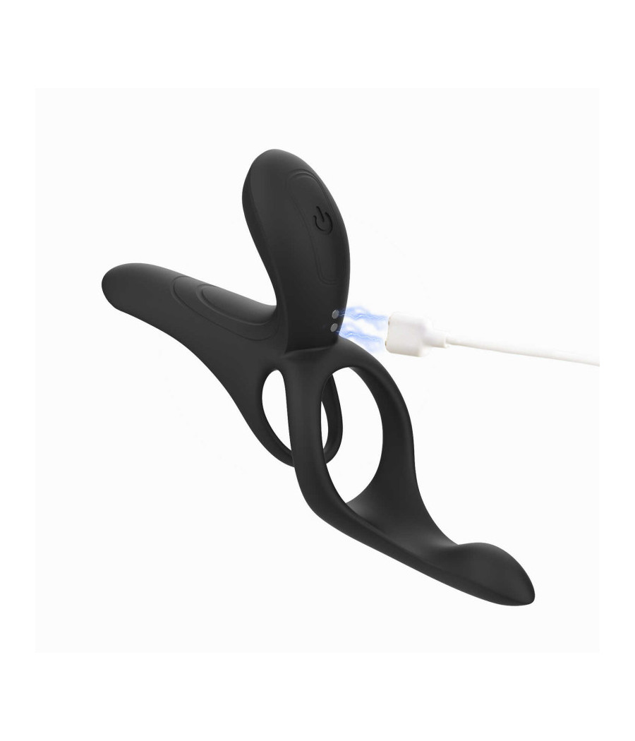PLEASURE PIVOT Vibromasseur pour couples contrôlé par application - Noir