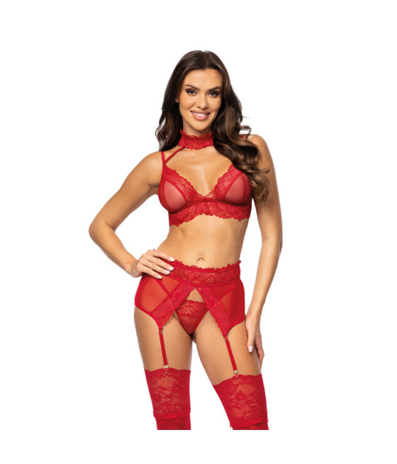 Velvet sin ensemble lingerie - Cherry