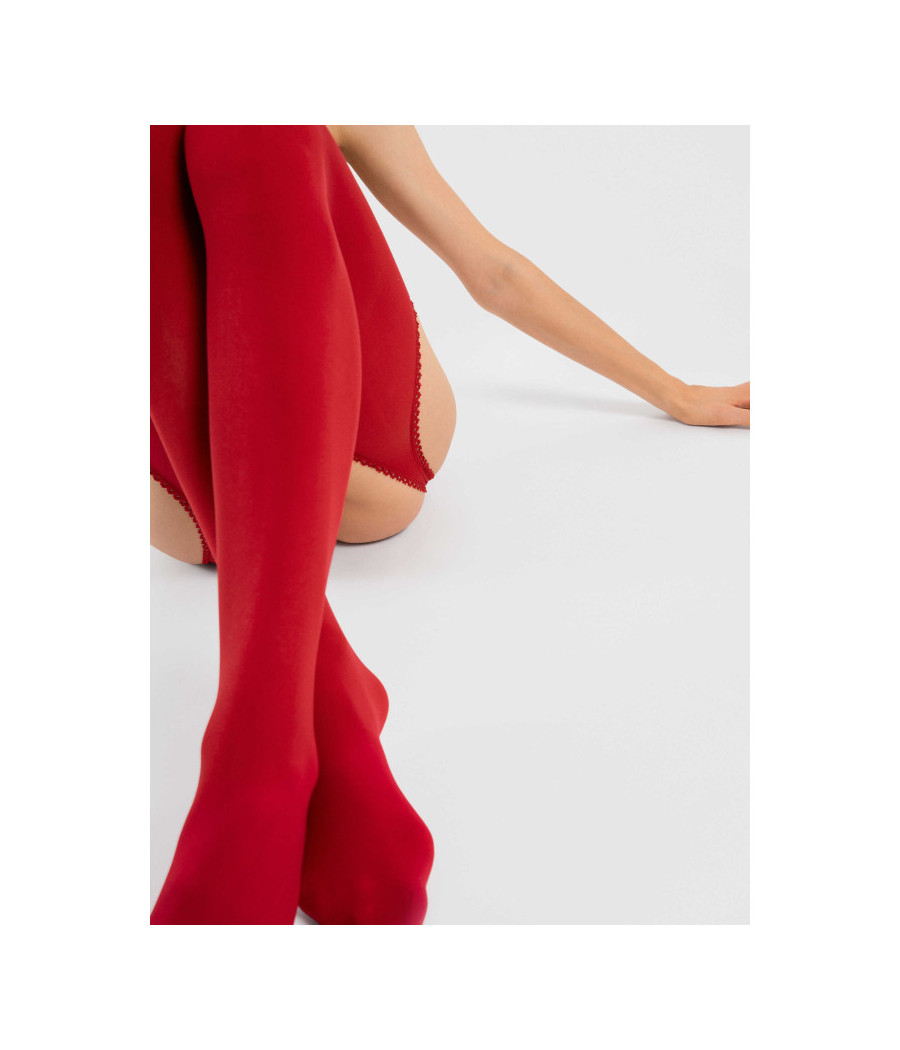 Diavola Bas jarretelles 60 DEN - Rouge