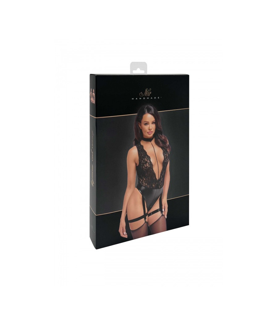 F297 Libido Body avec col, chaîne de perles et jarretière