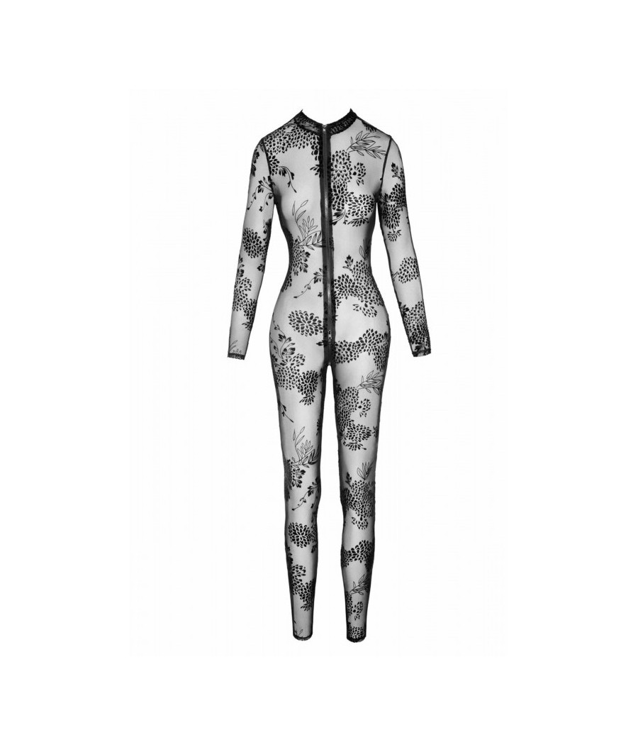 F237 Combinaison longue en tulle avec fermeture éclair à 3 voies