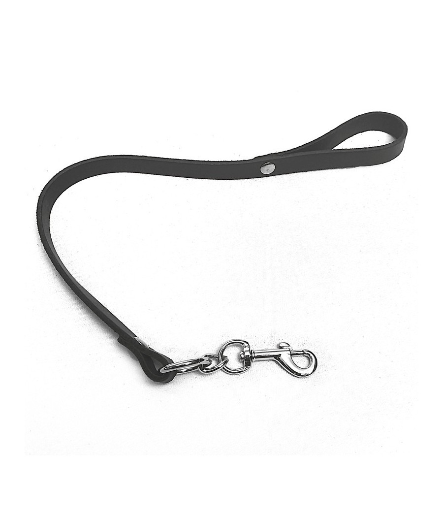 Laisse courte cuir Noir
