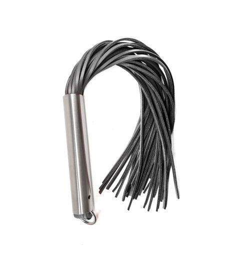 Martinet homme manche métal lanières en cuir RIGIDE