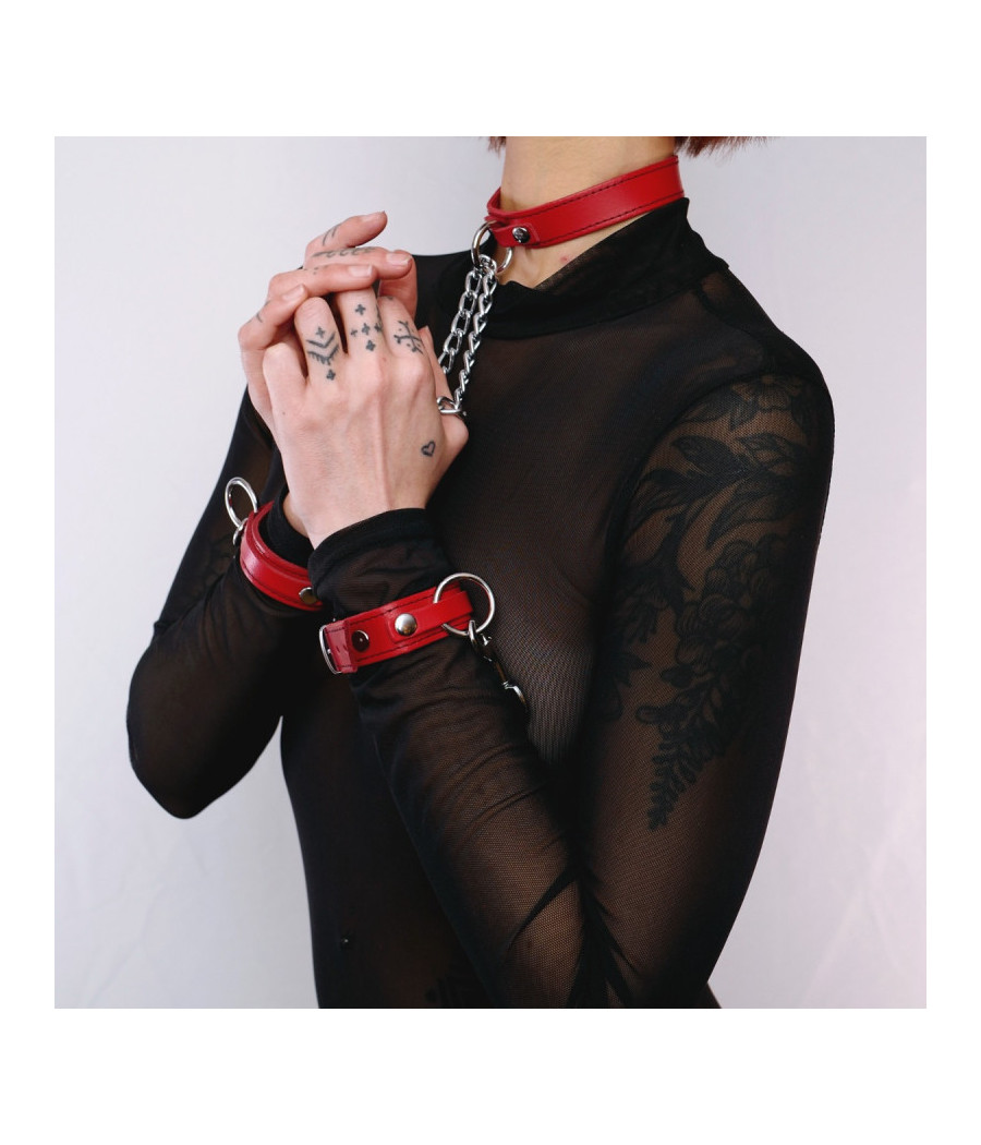 Collier  menottes Rouge