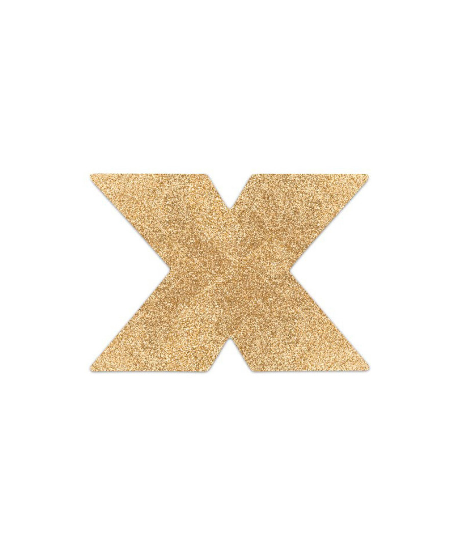 Flash - Cache-tétons Croix - Or