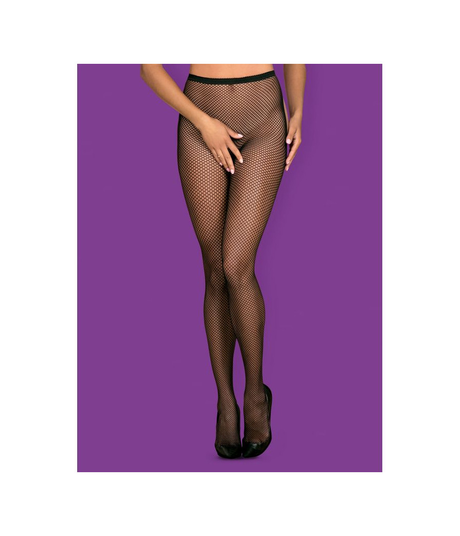 S233 Collants ouverts - Noir
