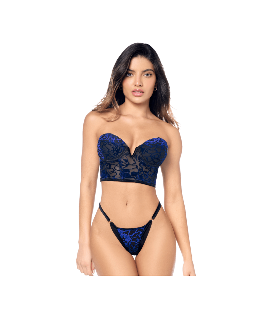 Ensemble 2 pièces Mapalé en velours floral 