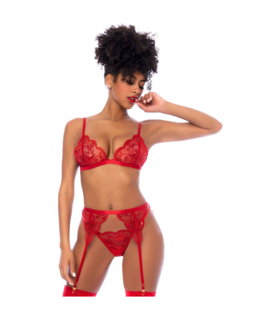 Ensemble 3 pièces rouge 