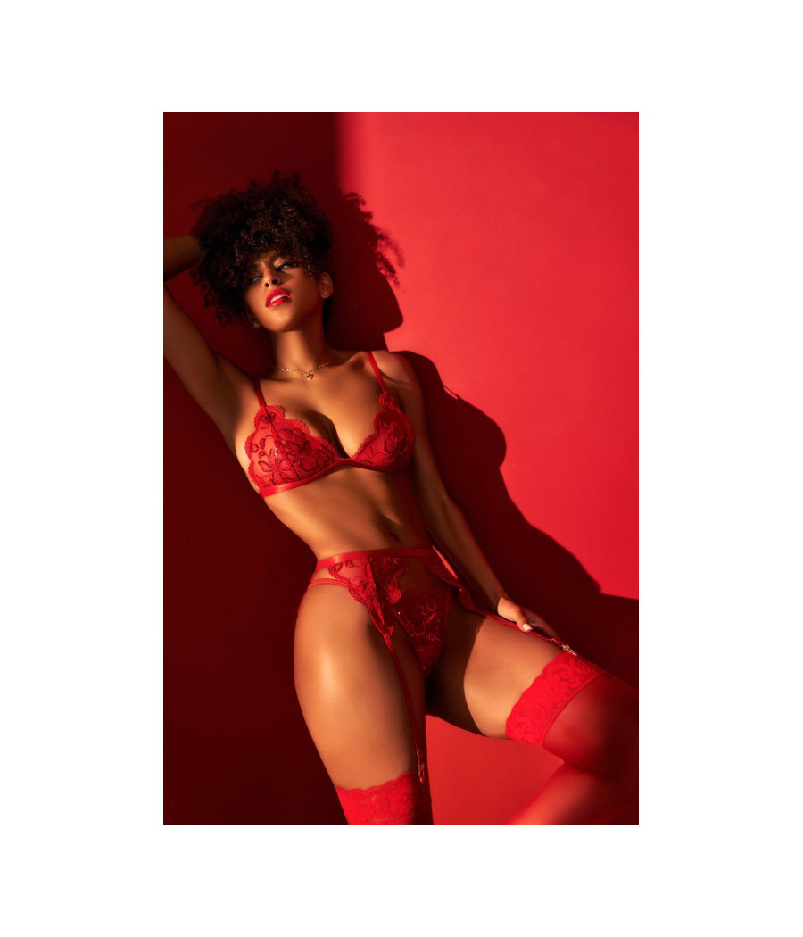 Ensemble 3 pièces rouge 