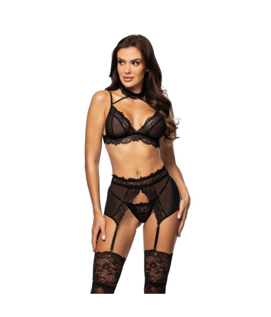 Velvet sin ensemble lingerie - Noir