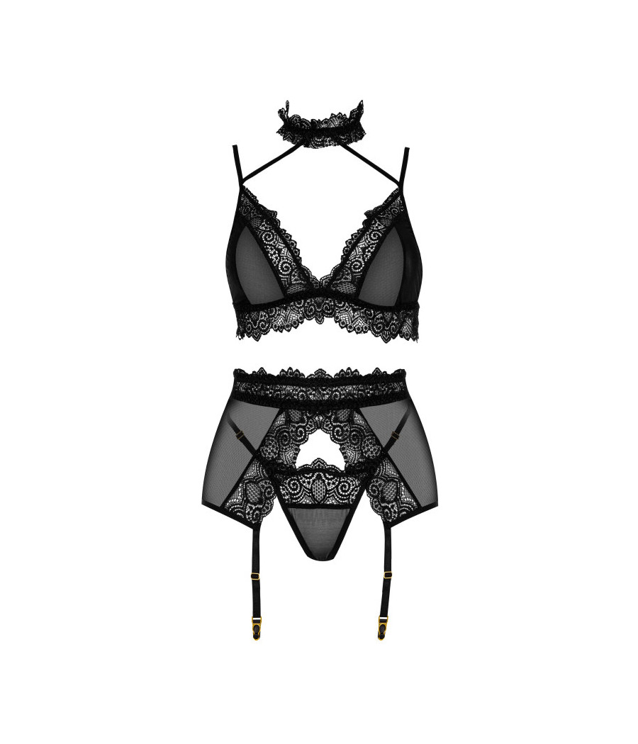 Velvet sin ensemble lingerie - Noir