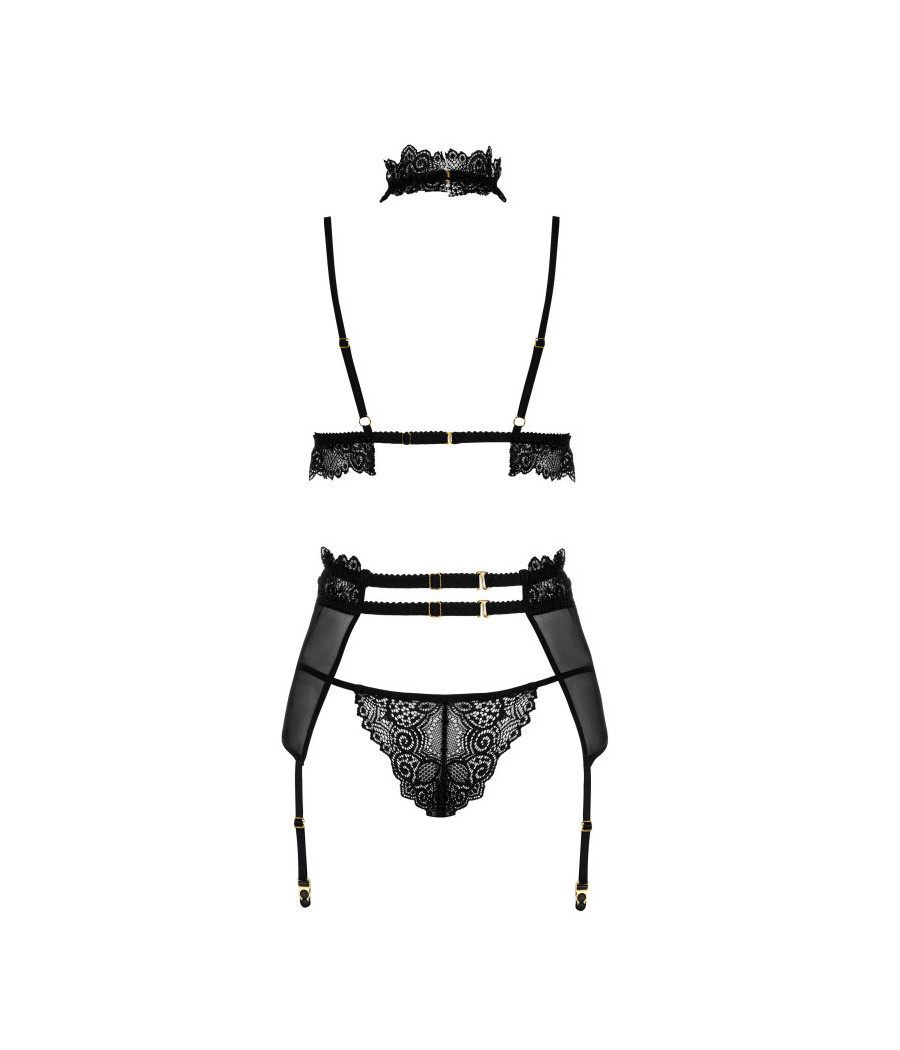 Velvet sin ensemble lingerie - Noir