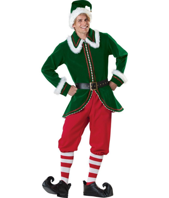 Costume de Luxe Père Noël Elfe de Noël Homme 