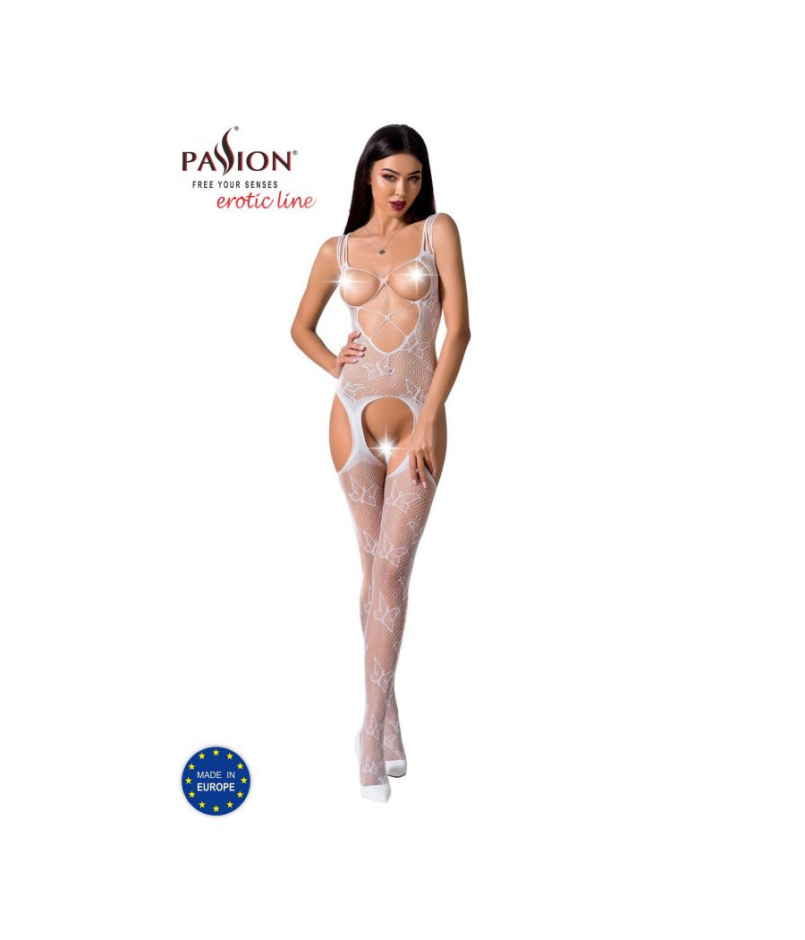 BS075W Bodystocking - Blanc
