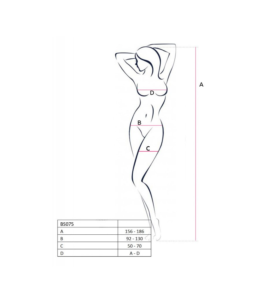 BS075W Bodystocking - Blanc