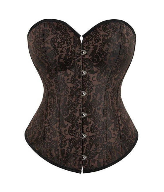Corset bustier imprimé fleurs Style Vintage 