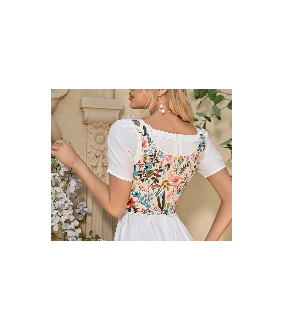 Steampunk Corset Bustier Court Multicolore 
