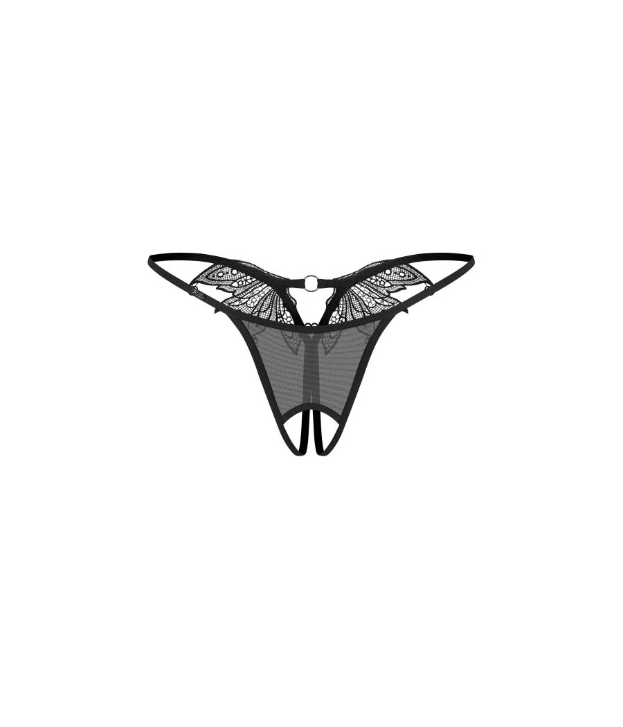 Zaliya string ouvert noir