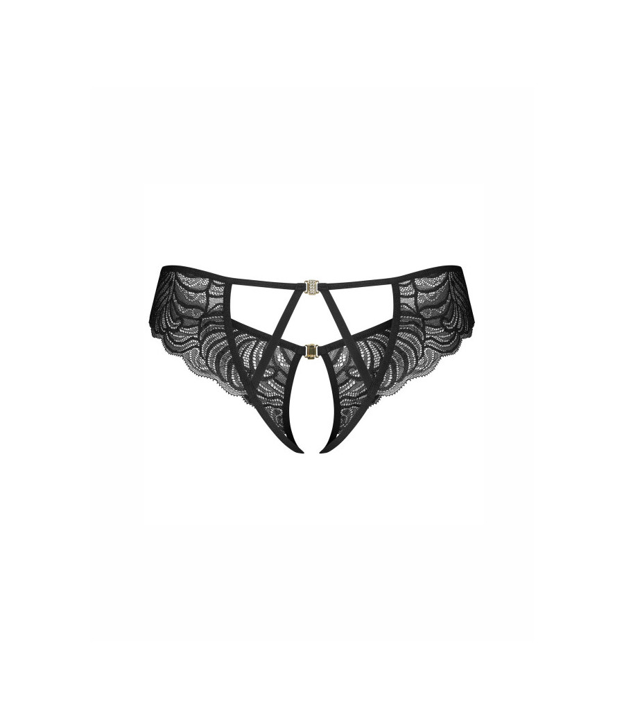Divienne string ouvert noir