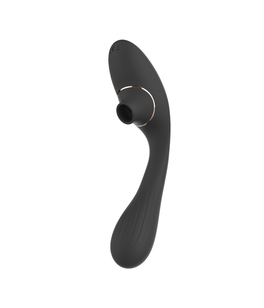 Stimulateur Clitoridien  Vibromasseur Point G 2-en-1 DINA Noir 