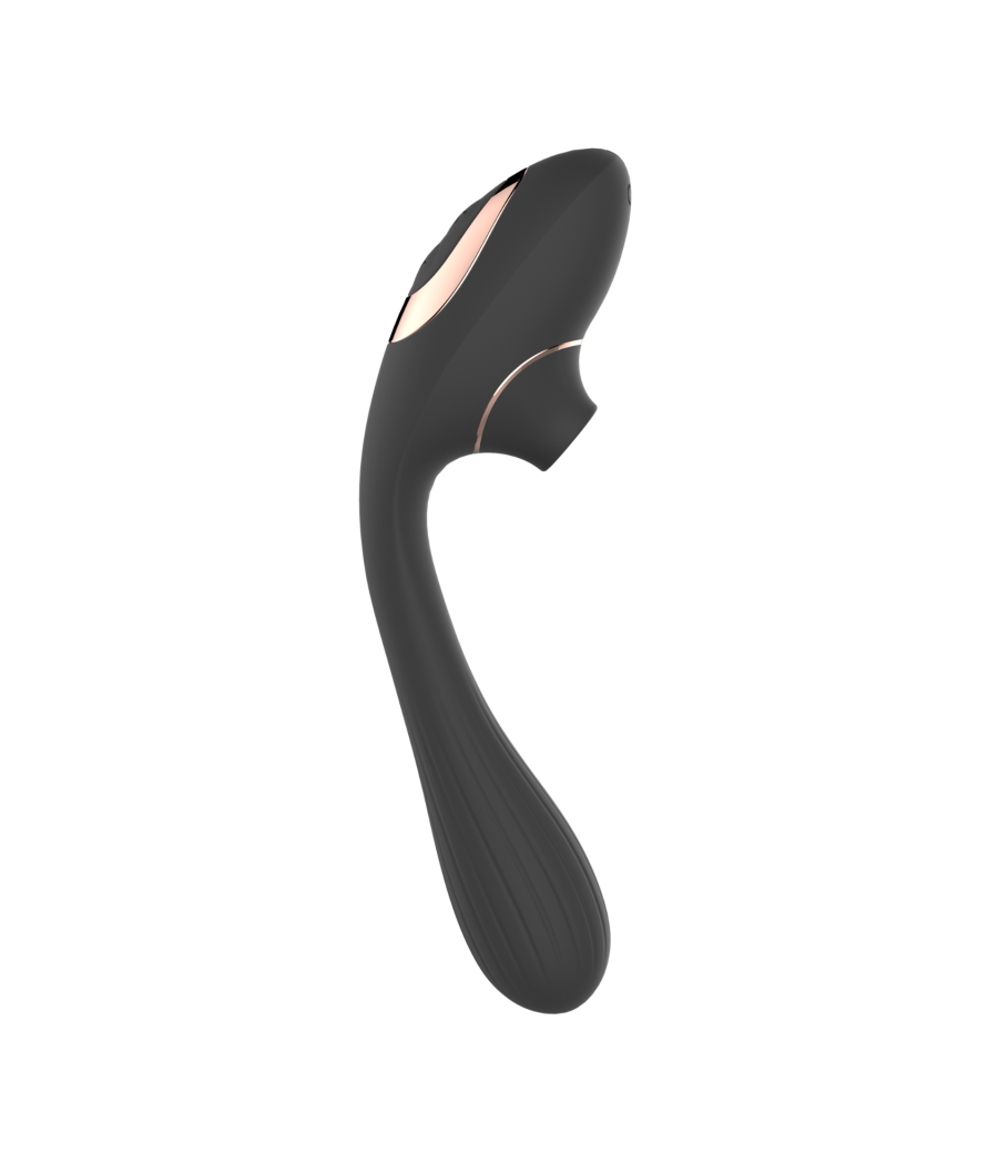 Stimulateur Clitoridien  Vibromasseur Point G 2-en-1 DINA Noir 