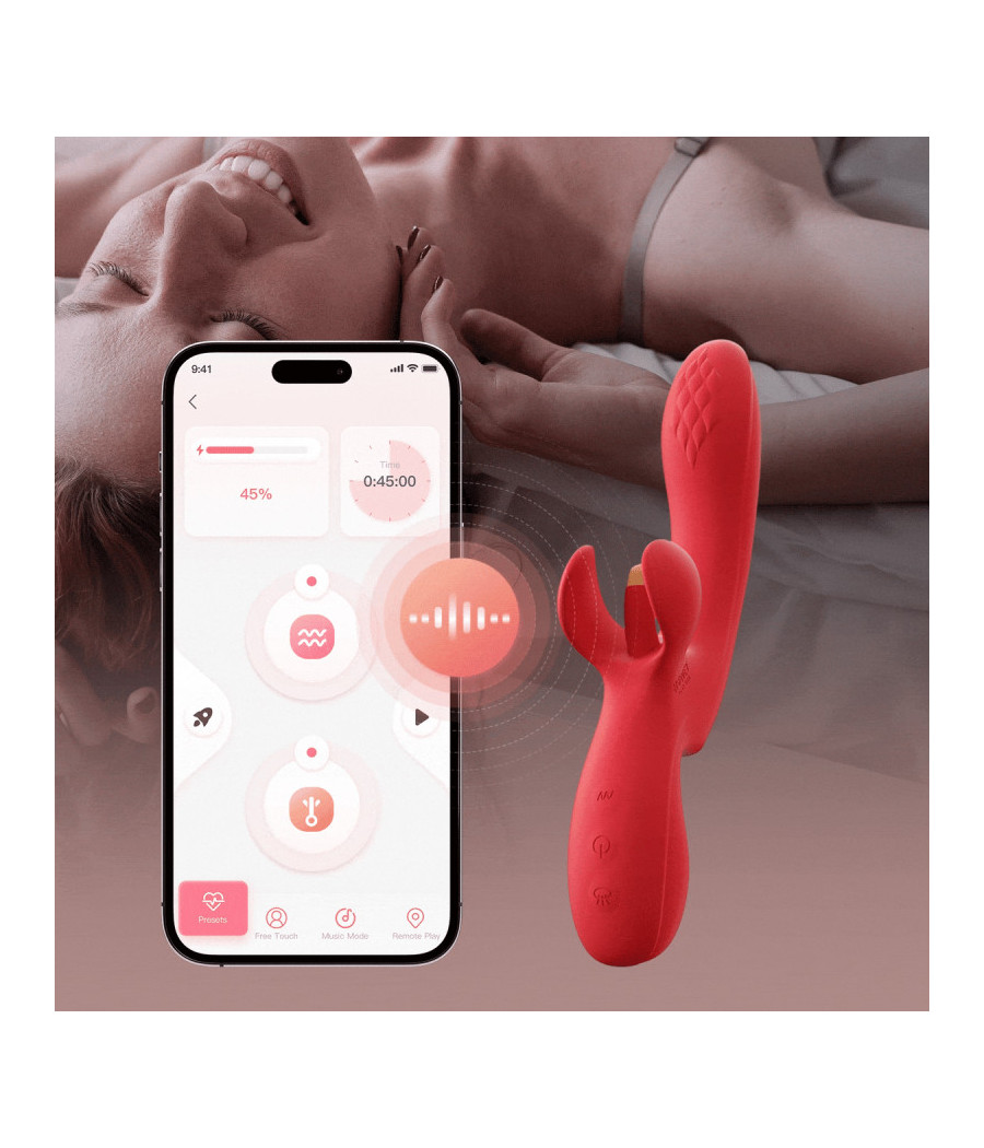 FORTEXA - Vibromasseur à doigt oscillant pour le citoris et le point G avec contrôle via une application 