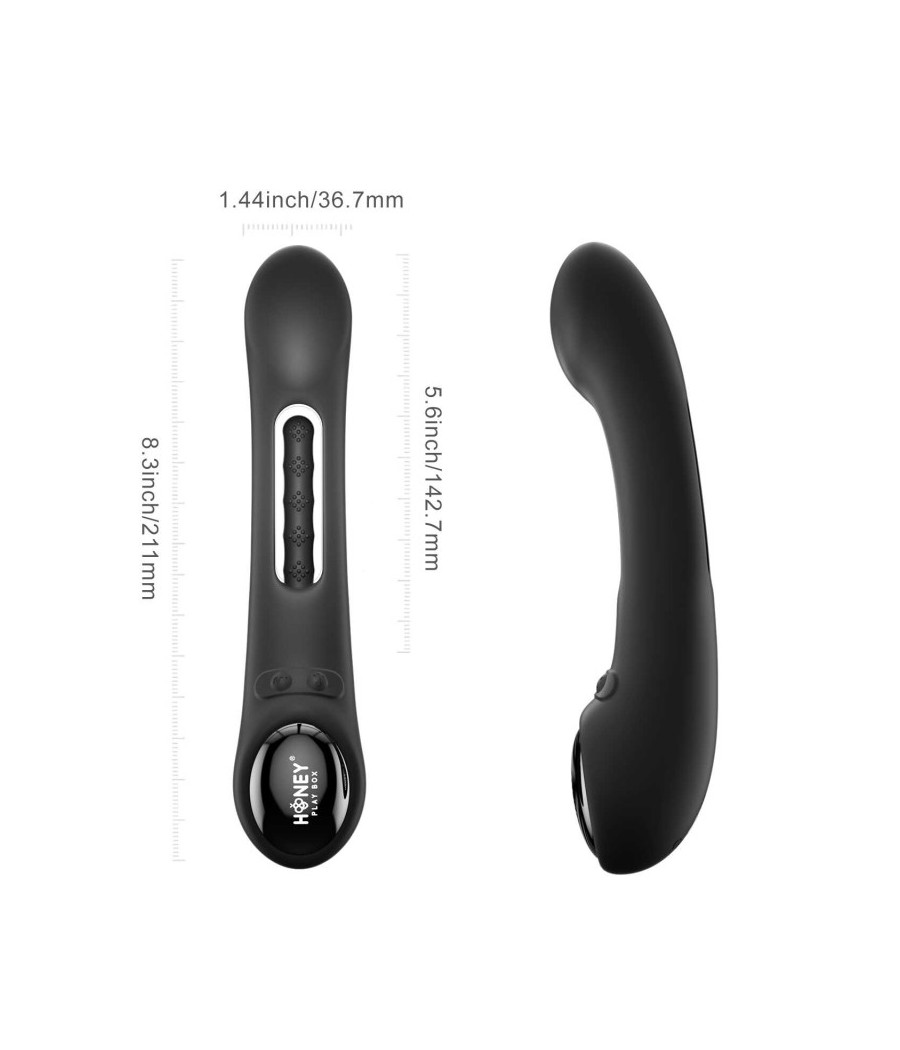 Tempo vibromasseur G-spot avec capteurs de pression et application Noir