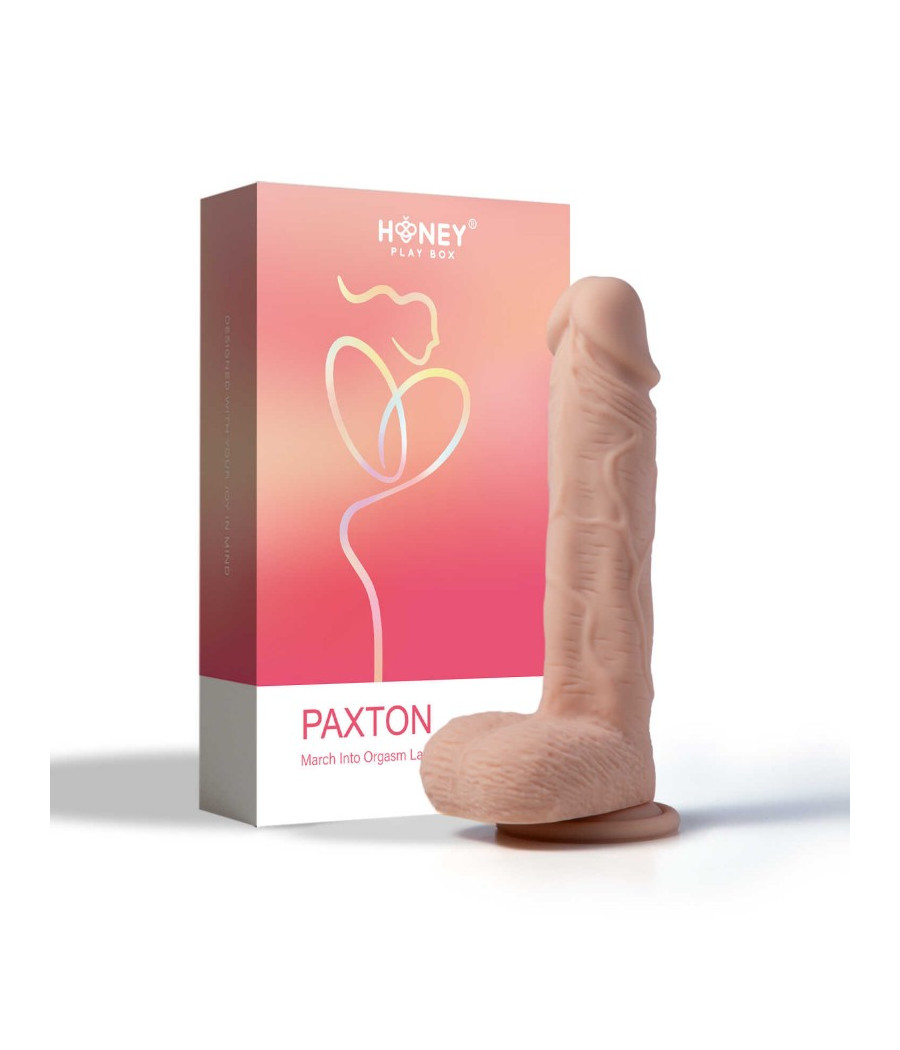 Paxton gode réaliste vibrant et rotatif avec appli 21 cms - Chair