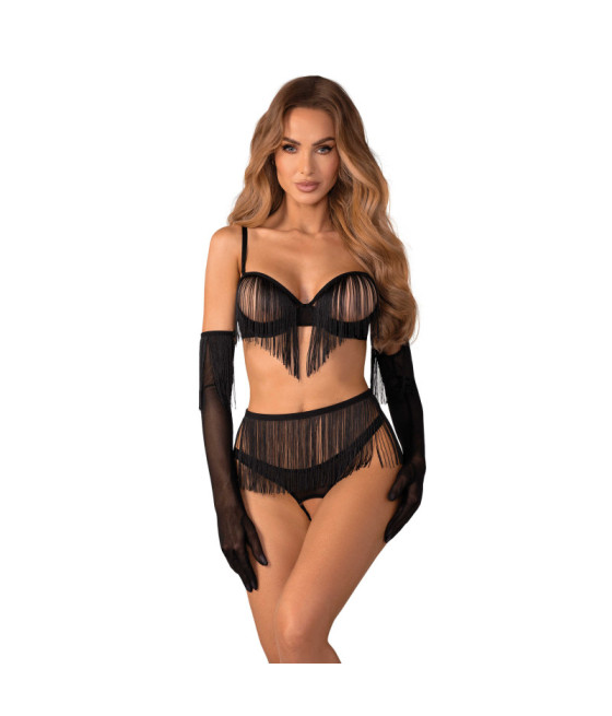 Rossay ensemble ouvert 4 pièces - Noir