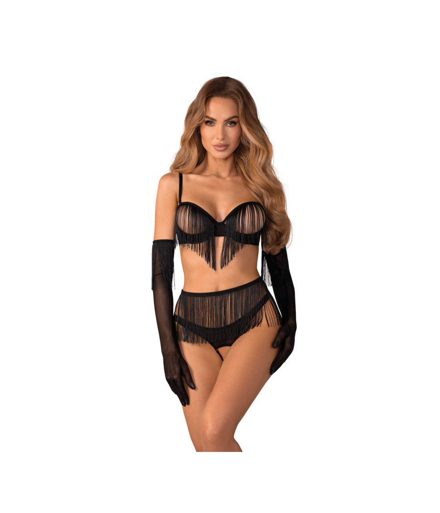 Rossay ensemble ouvert 4 pièces - Noir