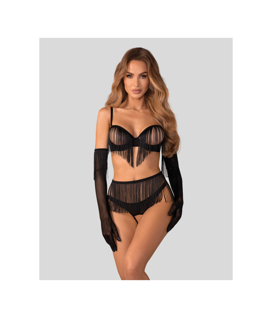 Rossay ensemble ouvert 4 pièces - Noir