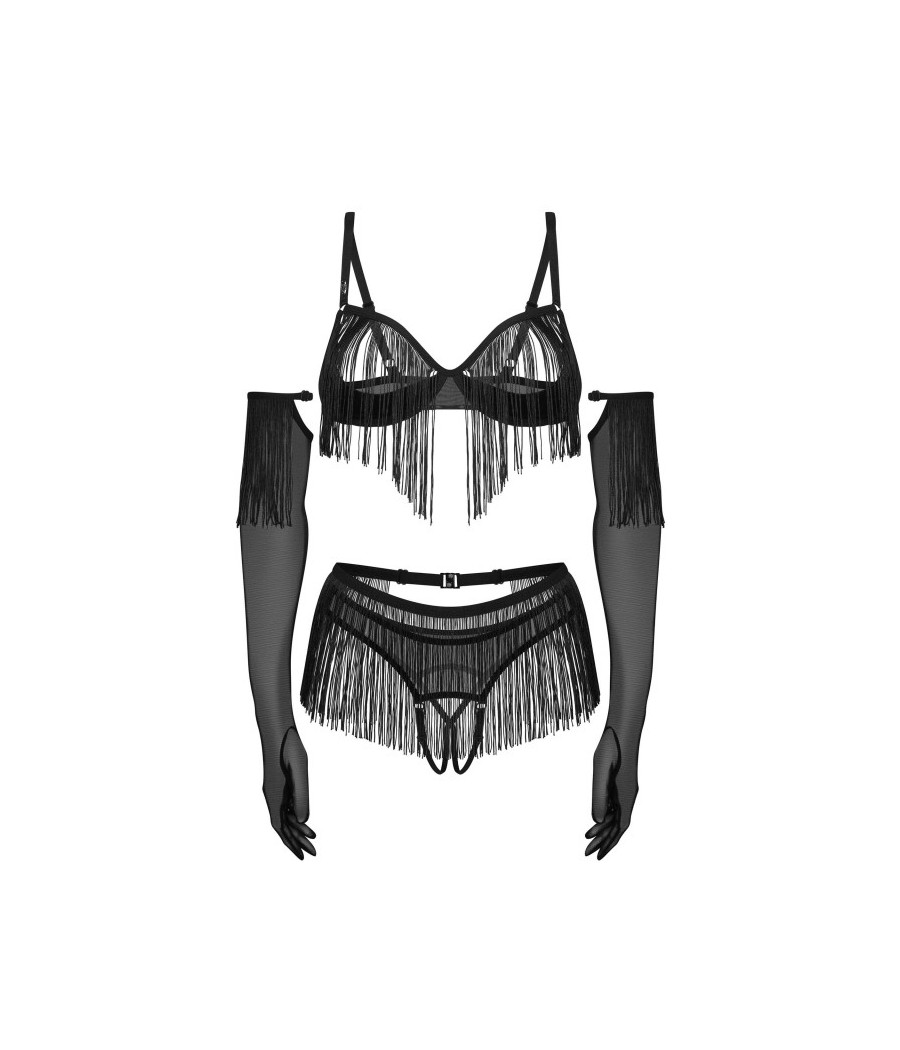 Rossay ensemble ouvert 4 pièces - Noir
