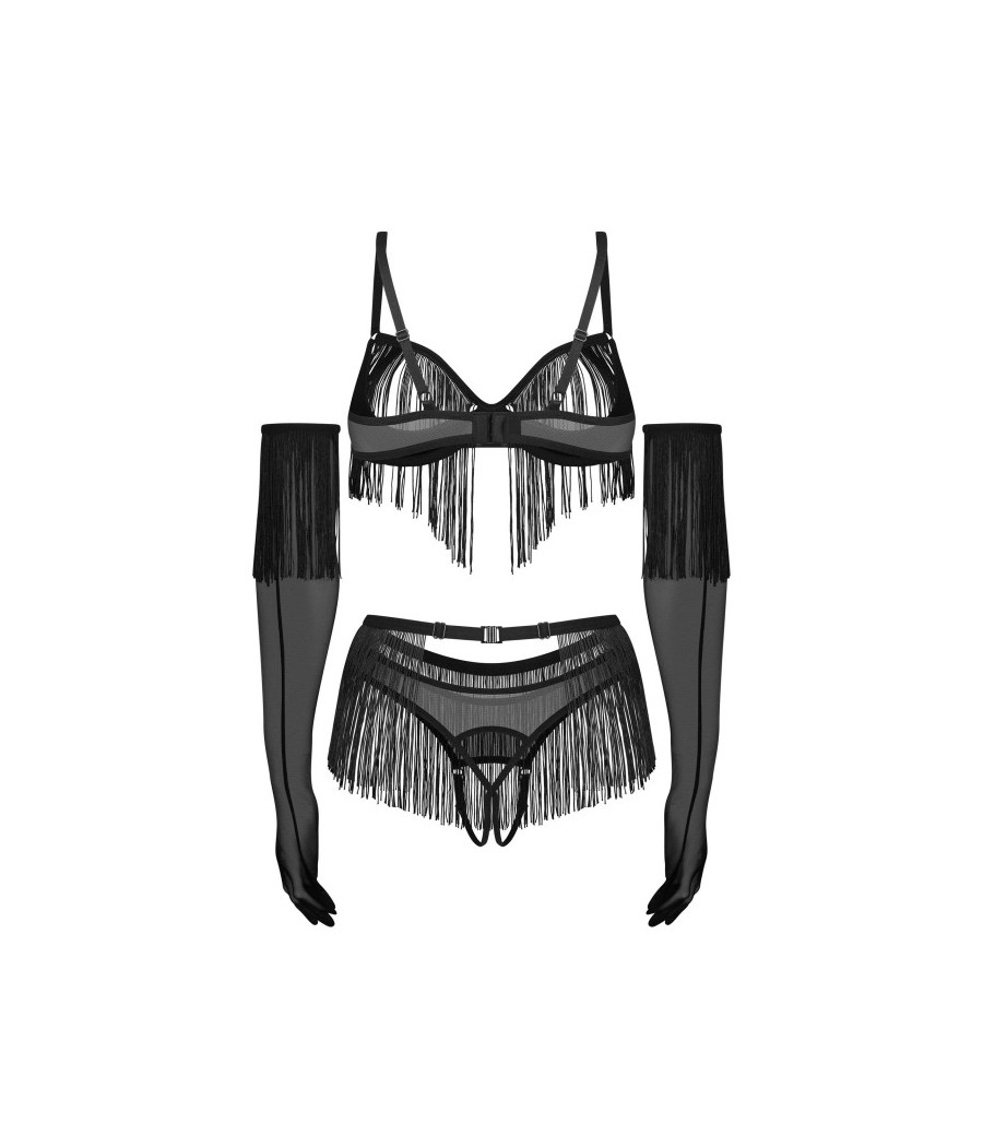Rossay ensemble ouvert 4 pièces - Noir