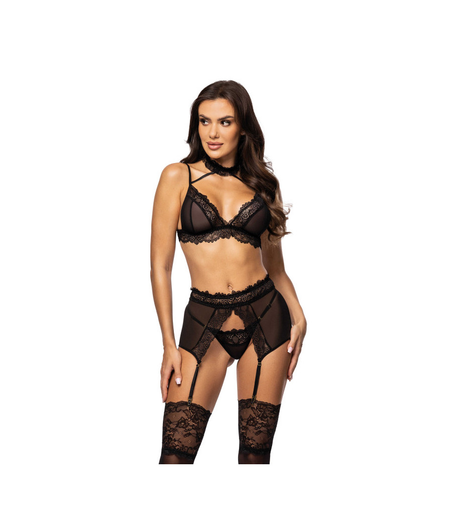 Velvet sin ensemble lingerie - Noir